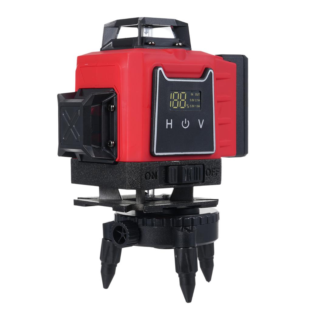 Multifunctional 4D 16 Lines Laser Level 3 Degrees  Selfleveling Machine with Level Bubble Powered by