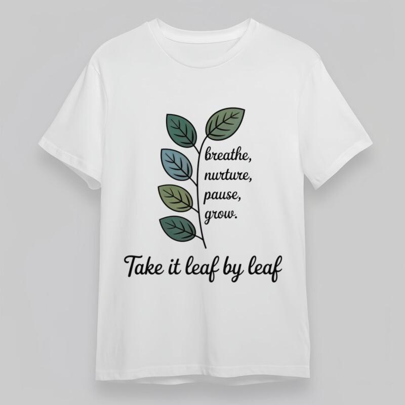 

Women s Comfortable Classic T-Shirt Leaf Growth Metaphor Printed Oversize Tee XL