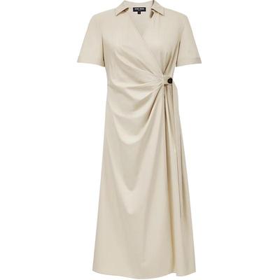 Women's V-Neck Irregular Waist Pleated Dress