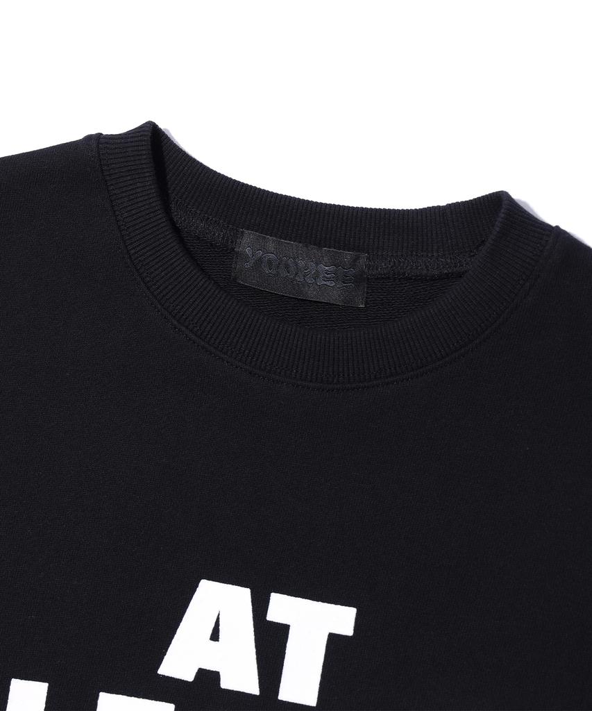 YOUHEE Youhee Lettering Sweatshirts Black