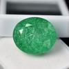 Flawless A+ Quality Natural Oval Cut Green Emerald Gemstone 19.15 Ct Certified