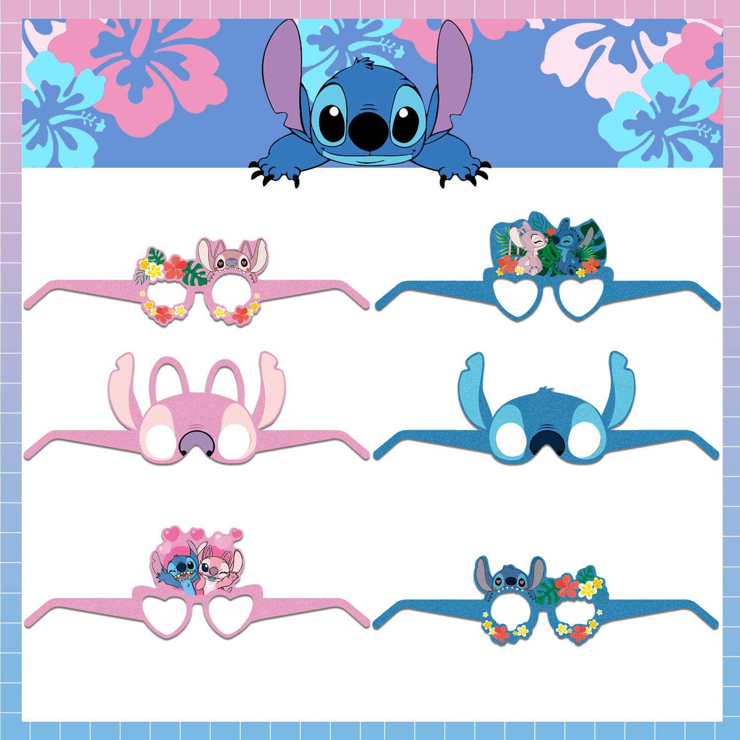 

Starry Baby Themed Party Glasses Mask for Photos - Stitch Birthday Decorations