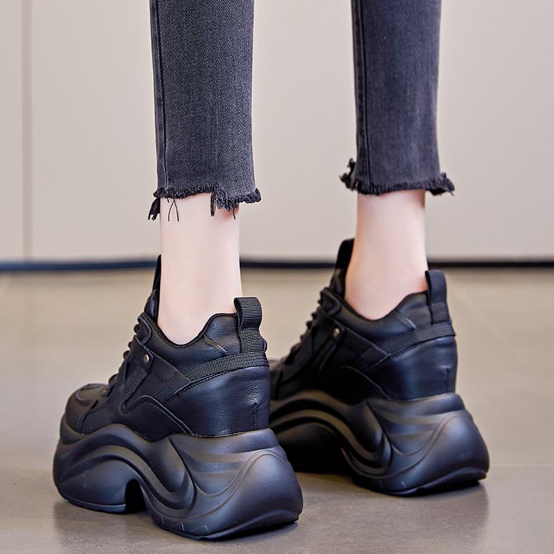 Inner Height Increase New Breathable Dad Shoes Platform Mesh Small Sports and Leisure Shoes A