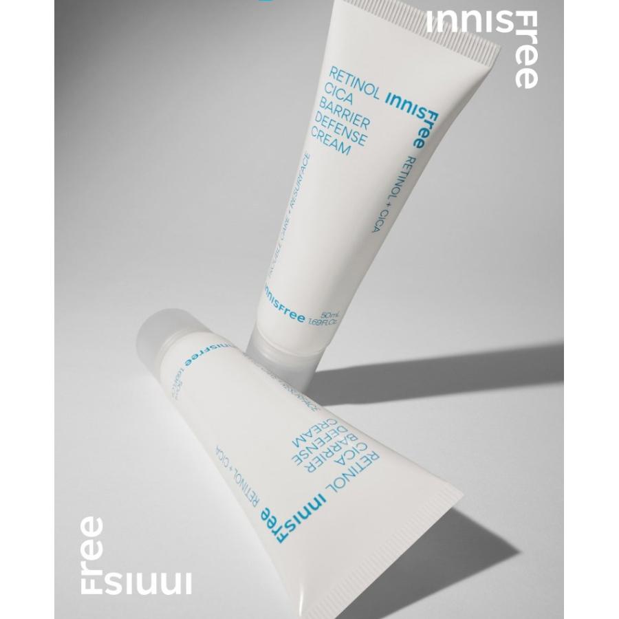 Innisfree Retinol Cica Barrier Defense Cream 50ml Soothing & Smoothing Moisturizer for Sensitive Skin