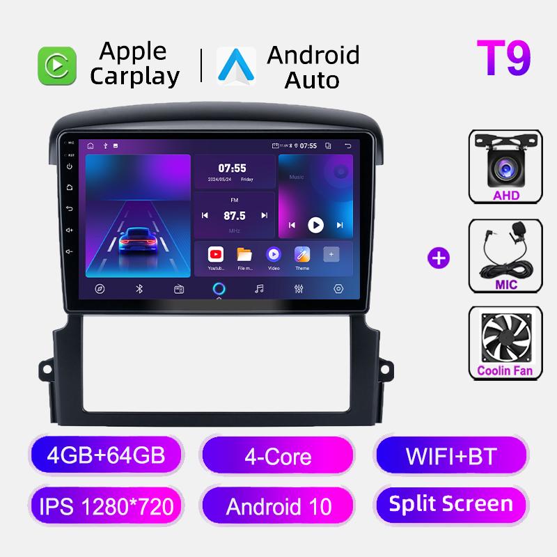 Android 12 Car Radio For KIA Sorento 2004-2008 Multimedia Player GPS Navigation Stereo WIFI Autoradio IPS Screen Stereo No 2din