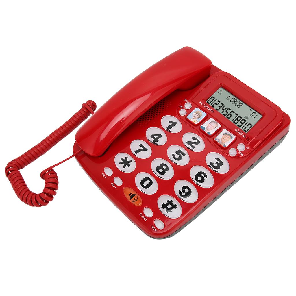 Corded Phone Caller ID   Ringtone Shortcuts Memory Wired Landline with Indicator for