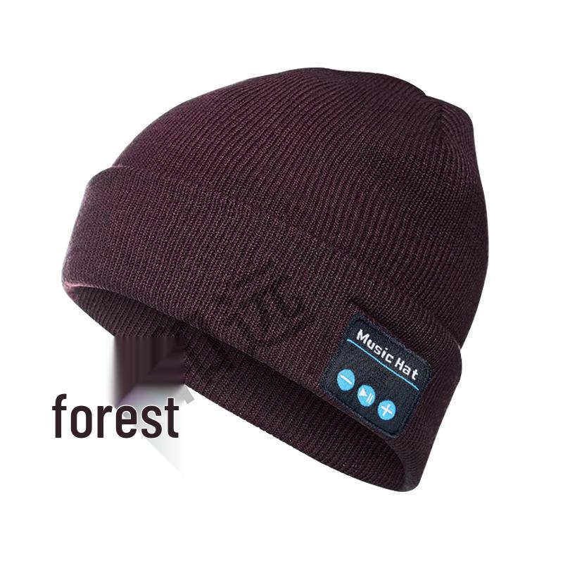Bluetooth Music Knit Hat - Wireless Stereo Cap for Night Running & Cycling, Autumn/Winter Warmth