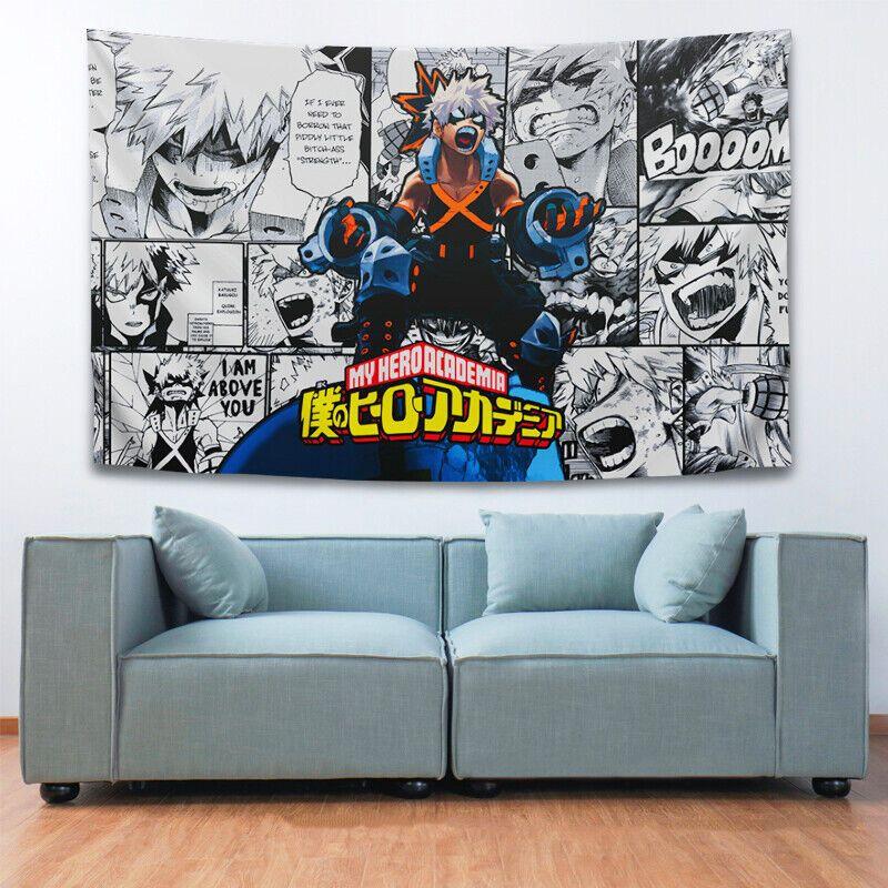 Tapestry Anime My Hero Academia Art 75x100 чёрный