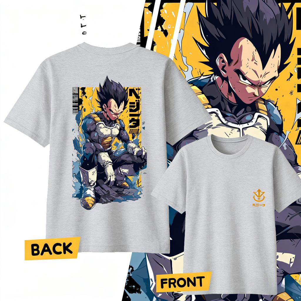 Anime Dragon Ball Vegeta Pure Cotton Tshirt 2026 Summer KidsUnisexsWomens Fashion Casual Short Sleeved Tshirt Streetwear Y2k