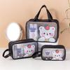 Waterproof Cartoon Wash Bag - Large Capacity PVC Toiletry & Cosmetics Travel Organizer for Women