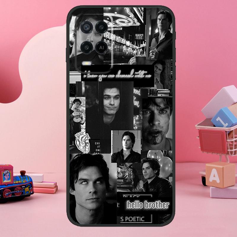 Damon Salvatore Vampire Diaries Case For OPPO A17 A77 A57 A54 A53 S A31 A5 A9 A15 A52 A72 A91 A93 A74 A94 A16 A76 A96 Cover