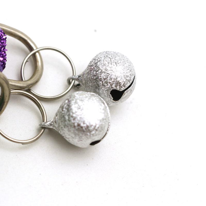 Zgardă de pisică din catifea cu sclipici, cu clopoțel și cataramă de siguranță