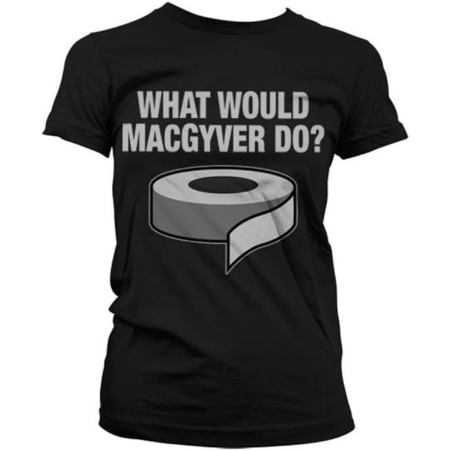 

Macgyver Officially Licensed Merchandise What Would Do Women T-Shirt S чёрный