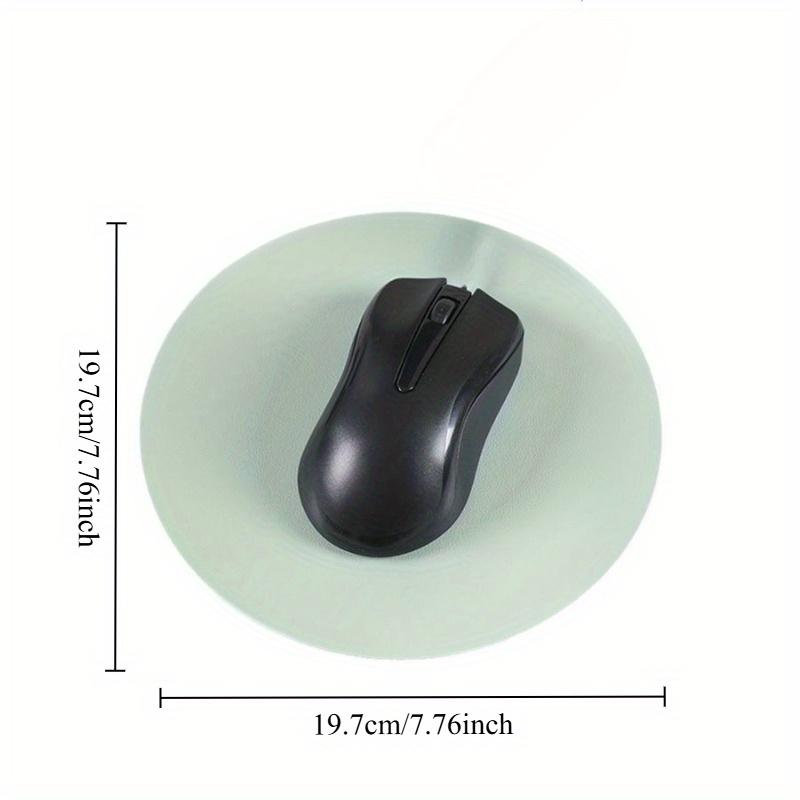 4pcs Faux Leather Mouse Pad, Waterproof, Easy To Clean, Non-Slip Desk Mat for Laptop and Office Computer Mouse