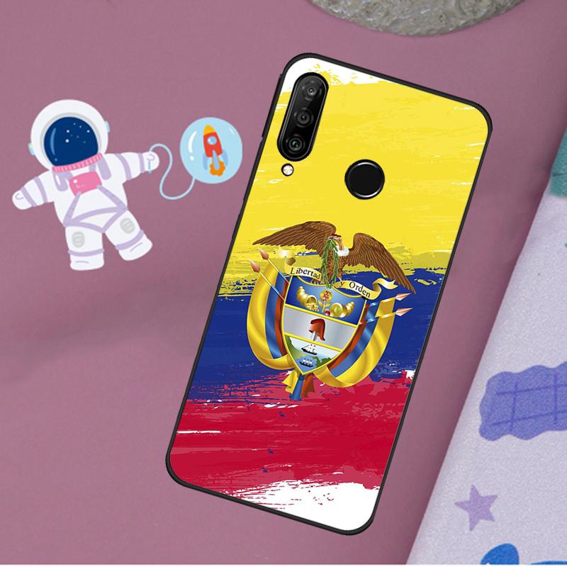 Colombia Flag For Huawei Nova 10 9 SE 11 Pro Y60 Y70 Y90 Y61 Y91 Y72 Y73 12i 11i 8i P20 P30 P40 Lite Case
