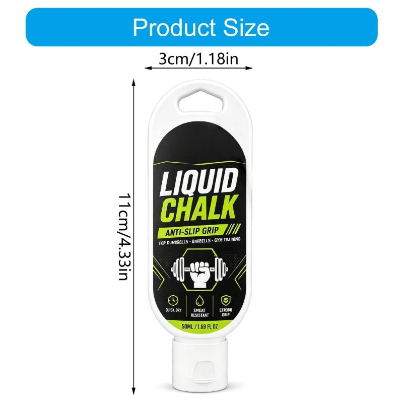 Gym Grip Chalks Bottle for Strength Training, Liquid Chalks with Quick Drying Sweat Resistant Support, Easy Palms Preps for Lifting Training