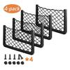 Practical Storage Organizer for Vehicles 4 Pack Mesh Design