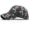 Classic English Flag Graffiti Women's Baseball Cap Versatile Fashion Sports Sun Cap Hip Hop Cap Letters Breathable Sun Cap