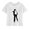 Kinder Michael Jackson Rock N Roll T-Shirt Kinder Mode Rundhals Oberteil Sommer Freizeitkleidung für Jungen und Mädchen