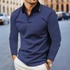 Spring and Autumn Men's Long Sleeve Business Casual Versatile Breathable Moisture Wicking Commuter Daily Top
