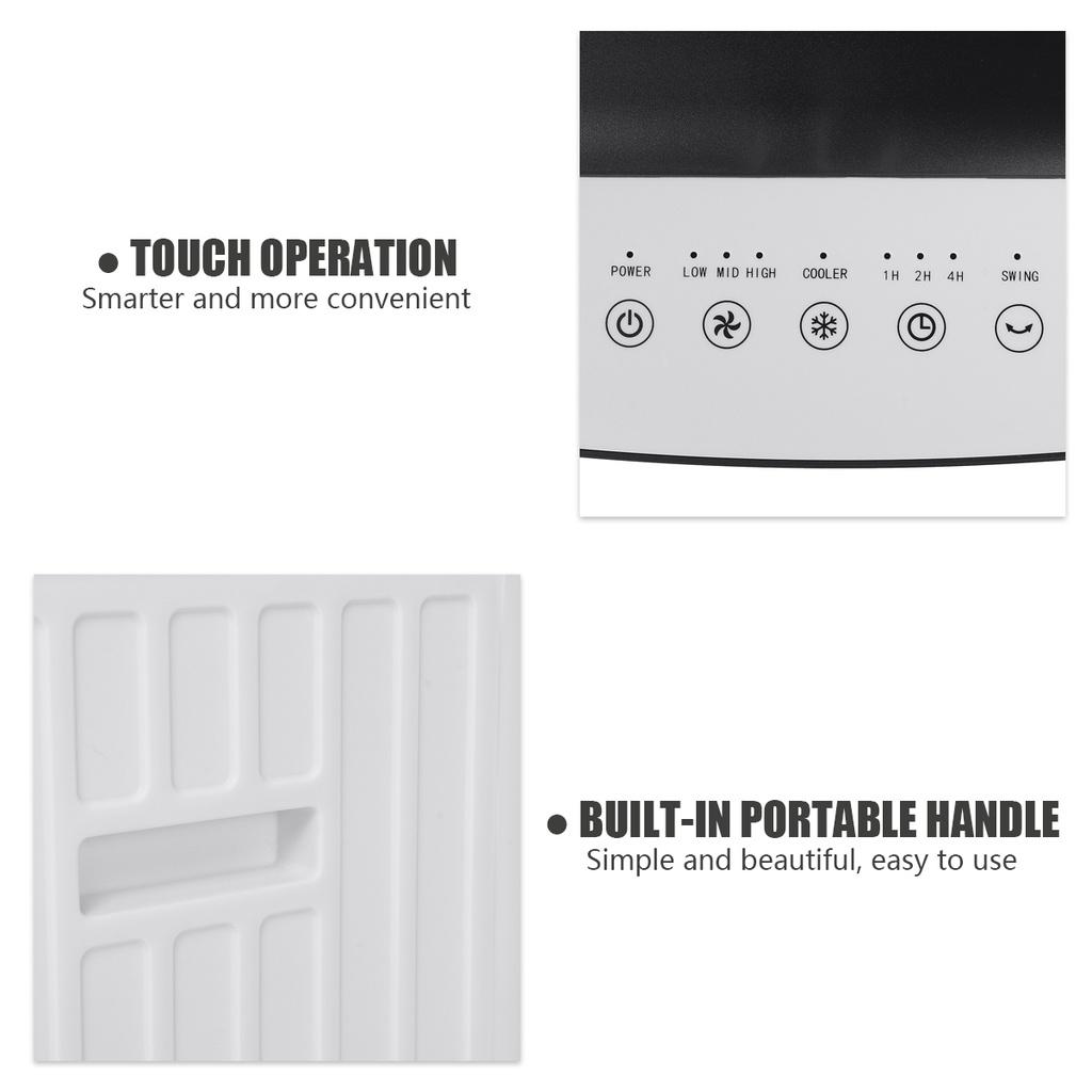 10L Mobile Cooling Fan Air Conditioning Fan Refrigeration Water Cooling Fan Water Tank Portable Air Conditioner Remote Control