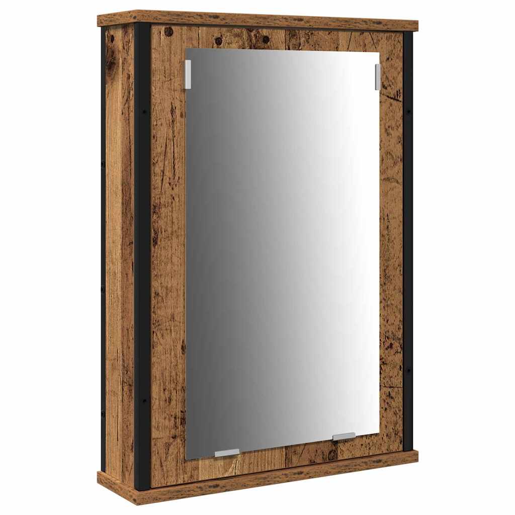 Bathroom Furniture Set with Shelf 3 Pcs Reclaimed Wood Effect Particleboard