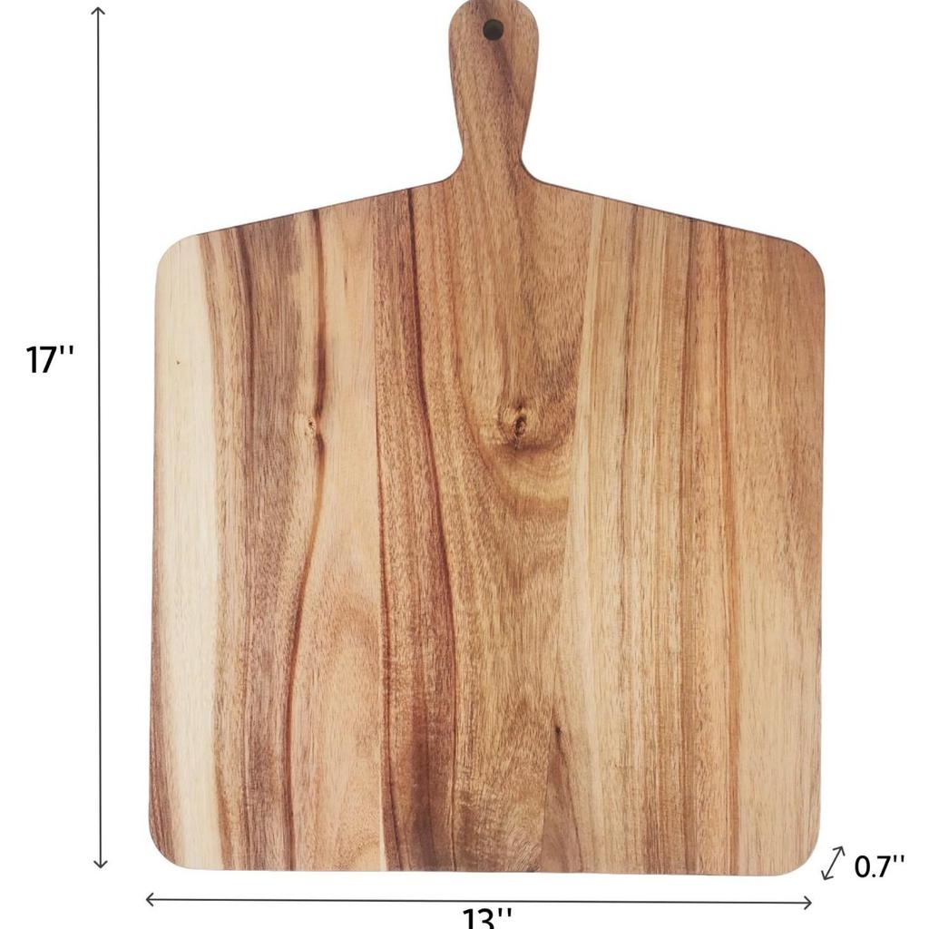 Acacia Wood Children's Cutting & Serving Board – Ideal for Steak & Vegetables, Creative Solid Wood Design.