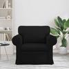 Sofa Black 95 X 82 X 80 Cm Fabric