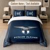 Juego de Ropa de Cama con Diseño del Lazio FC Texto Personalizado 1 Funda Nórdica y 2 Fundas de Almohada