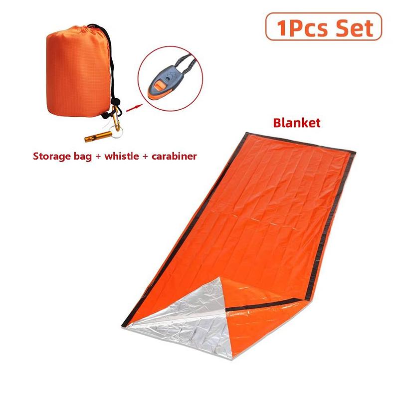 Emergency Survival Sleeping Bag; Portable Emergency Insulation And Heat Preservation Survival Equipment; Emergency Vest Bag Warm