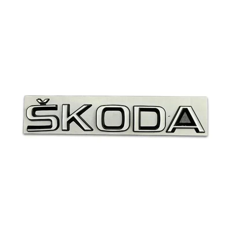 Rtgks1 2026 Hot For SKODA Metal Car Styling Rear Trunk Emblem Stickers for SKODA Rapid Kodiaq Superb Yeti Karoq Octavia A7 Tour RS Kami
