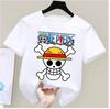 One Piece Monkey D Luffy Kids Cotton TShirt Adult Boys Girls Family Matching Casual Tee Cute Anime Print Summer Tops for Fans