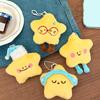 Soft Plush Star Keychain Carabiner Clip For Purse Keys Decoration
