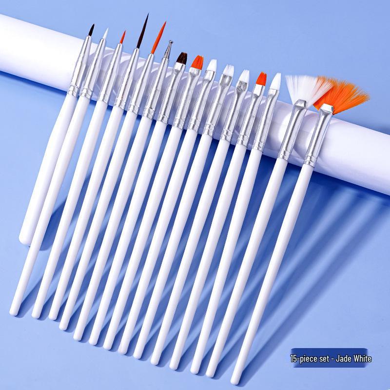 20-Piece Nail Art Brush & Rhinestone Dotting Pen Set