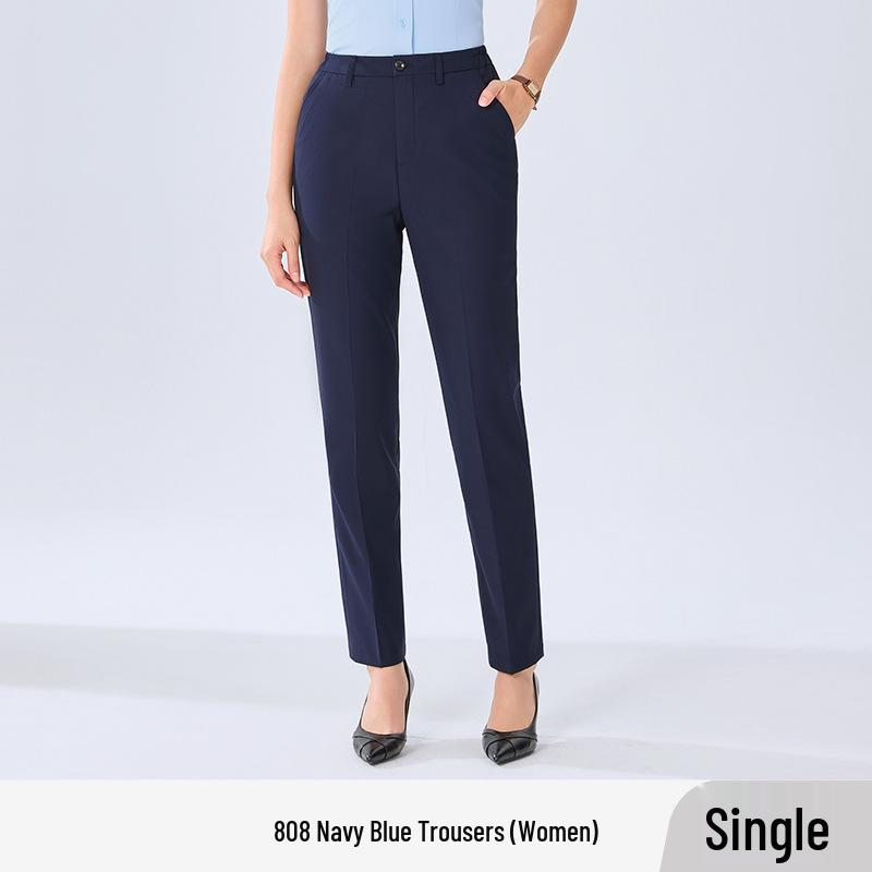 Non-Iron Professional Slim Straight Leg Grey Suit Pants for Men & Women – Ideal Formal Workwear for Commuting