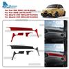 For Fiat 500 500C/Abarth 595 595C /695 695C 2016 2017 2018-2024 500e 16-19 Car Trument Strip Real Soft Carbon Fiber Sticker