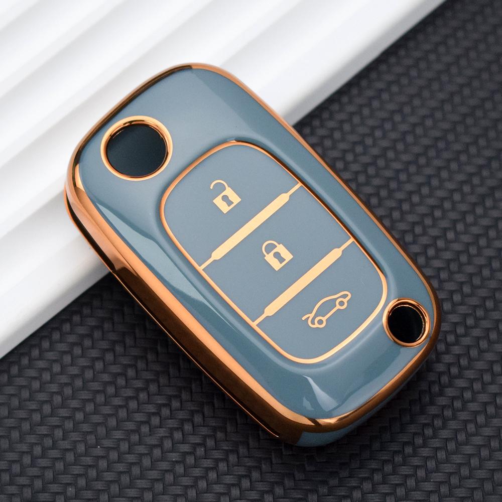 Soft Tpu Folding 3 Buttons Filp Remote Key Shell Case For Renault Clio Scenic Megane Iii Vivaro Movano Traffic Master Kangoo