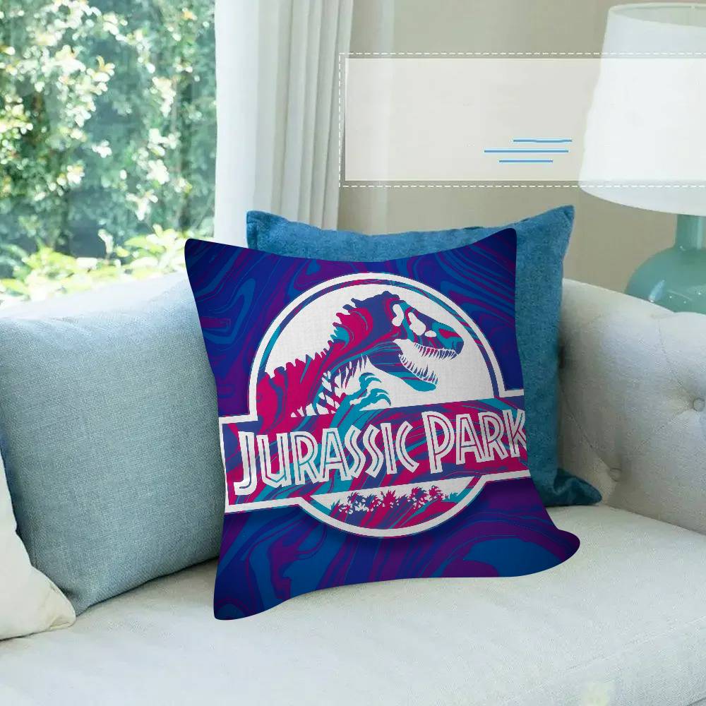 C-Cool J-Jurassic Logo World Personalized Picture Text Home Decorative Pillows Household Gifts 45X45Cm