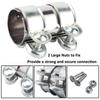 Muffler Band, Muffler Clamp, Length 3.7 inches (95 mm), General Purpose, Stainless Steel, Exhaust