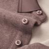 FIRS Men's Thickened Fleece Wool & Silk Blend Long-Sleeve Polo Shirt