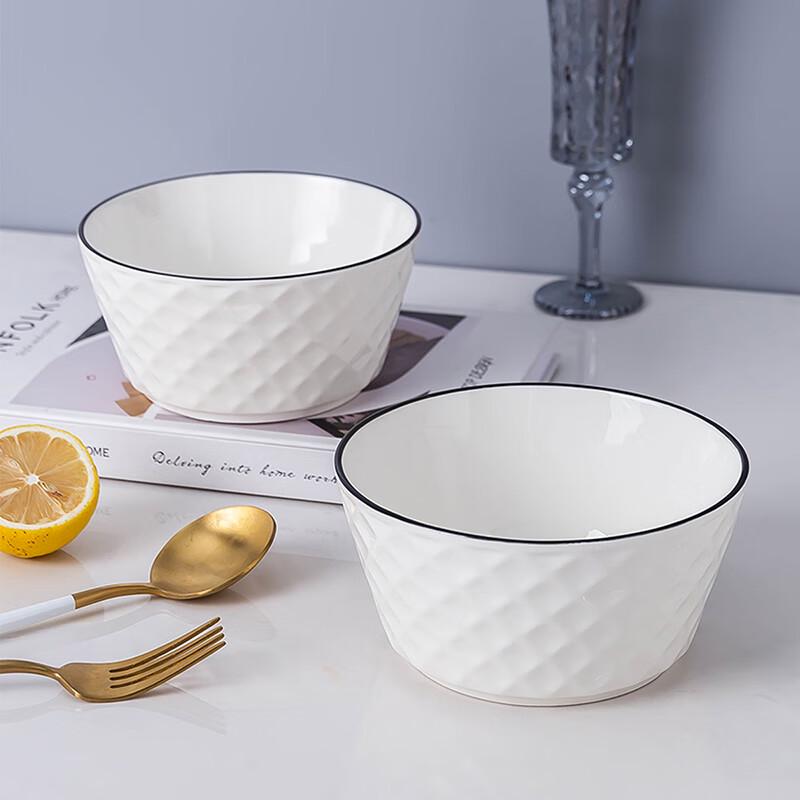 Haoya Jingdezhen Ceramic Underglaze 6-inch Noodle Bowl (2-Pack)