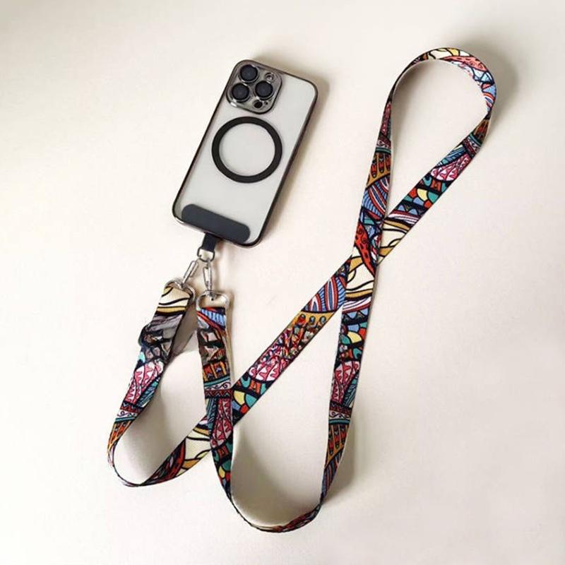 Secure Phone Protection with Adjustable Mobile Lanyard, Crossbody Strap, Anti-Loss Rope, and Key Gasket