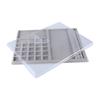 Portable Beading Mat and Tray Chic Jewelry Beading Mats Elegant Grey Flocked Board for Efficient Bead Handling