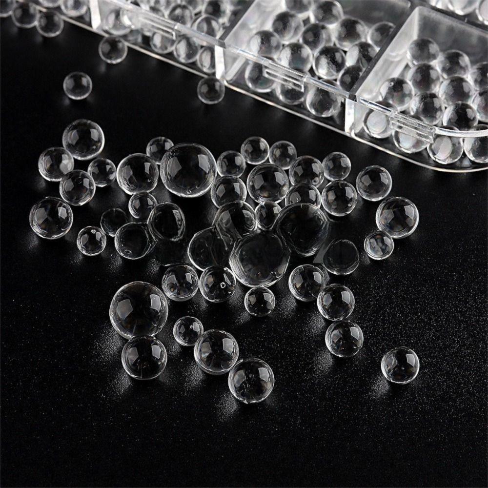 Mixed Size Transparent Round Bead Nail Accessories Bubble Bead Three-Dimensional Nail Bead Charms Nail Art Bead DIY Nails