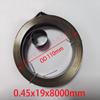 Width 19mm Spiral Flat Wire Coil Large Size Scroll Spring Constant Force Springs 0.3mm Thickness*19mm Width*5300mm Length