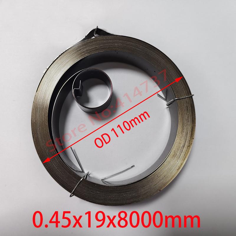 Width 19mm Spiral Flat Wire Coil Large Size Scroll Spring Constant Force Springs 0.3mm Thickness*19mm Width*5300mm Length