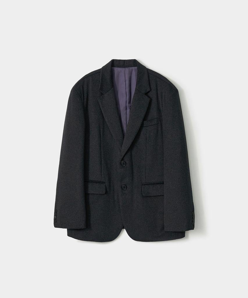 Trip Le Sens [F/W] Custom Wool Semi-Over Blazer_Charcoal
