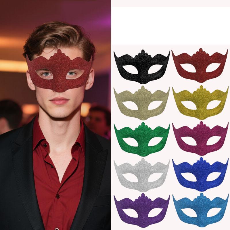 Prince Powder Mask Mysterious Party Masks Venezia Carnival Mask Lightweight Eye Mask For Dances Role-Playing Carnivals