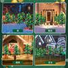 Solar Garden Lights, Christmas Illumination Lights, Set of 4, Built-in Christmas Tree Lights, Automatically Turns On At Night, Christmas Decorations,