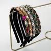 Ultra Thin Skinny Metal Crystal Rhinestone Headband Sparkly Diamond Geometric Hair Hoop Minimalist Dainty Hair Accessories